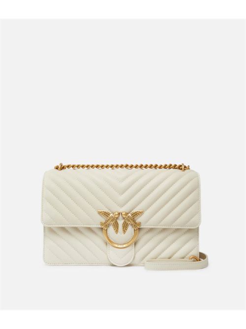 LOVE ONE CLASSIC PINKO | 100941.A0GKZ14Q BIANCO SETA-ANT. GOLD